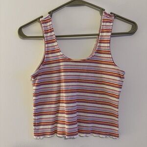 Rue21 Colorful Striped Crop Top